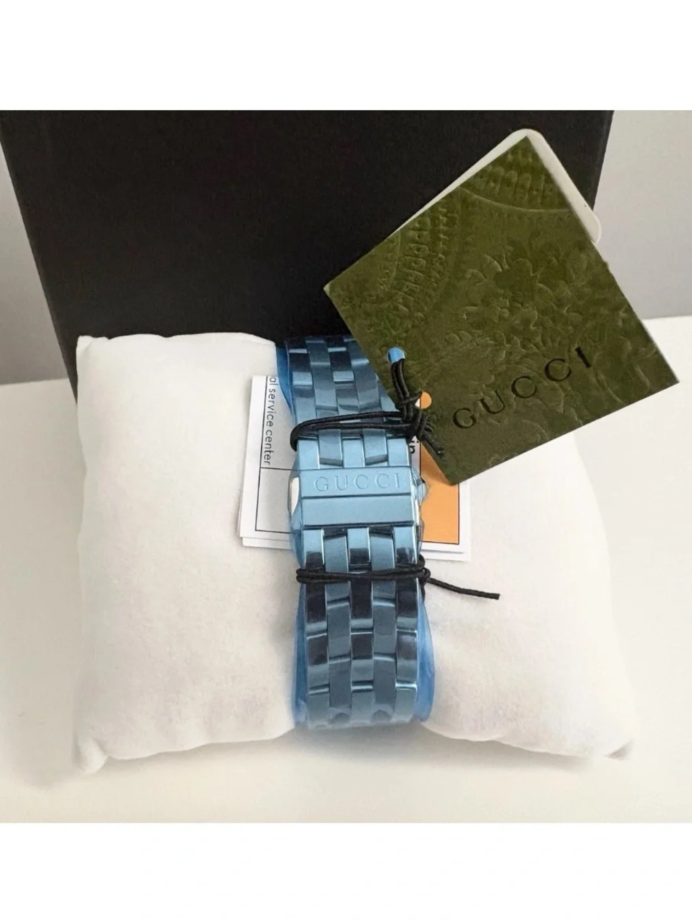 NEW Gucci YA055215 Mens Stainless Steel Brown Matte Date Swiss Made 5500XL Watch